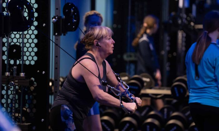 woman in Webster's Gym