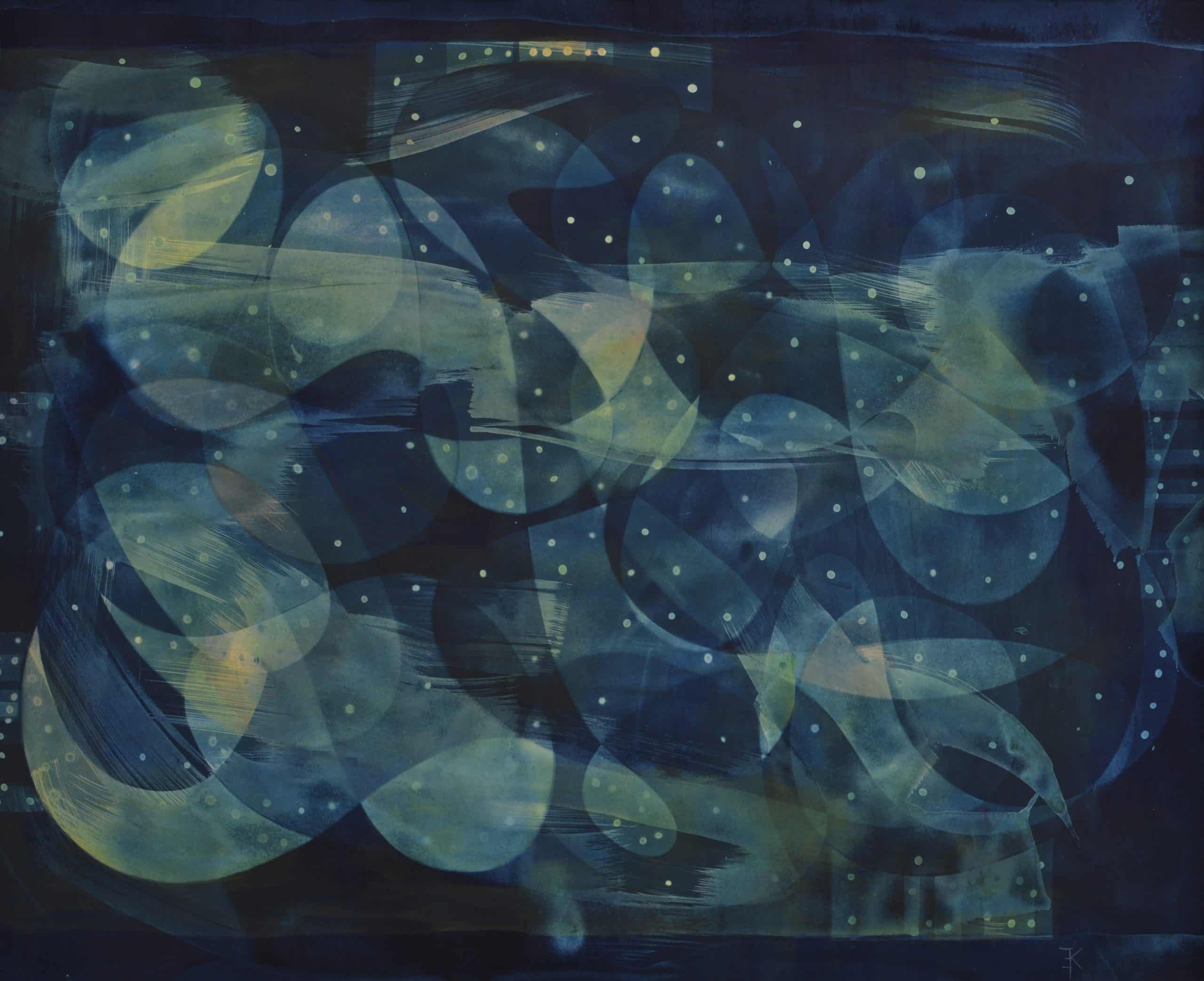 Blustery-Turbulence-Dawn-Kinga-Elliott-mixed-media-on-paper-2021-59-cm-x-80-cm