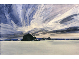 Highlights from the Angus Fine Art Collection - 4.James Morrison, Black Berg, 1993; oil on canvas; 1350 x 1890 mm