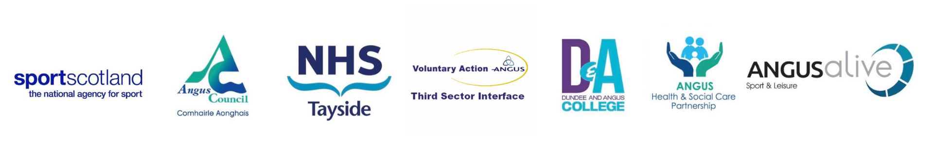 Angus Sport & Physical Activity Framework Logos