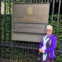 An inspirational Carnoustie fitness instructor has been recognised for her outstanding contribution to health and wellbeing after attending the King's Garden Party at the Palace of Holyroodhouse in Edinburgh.